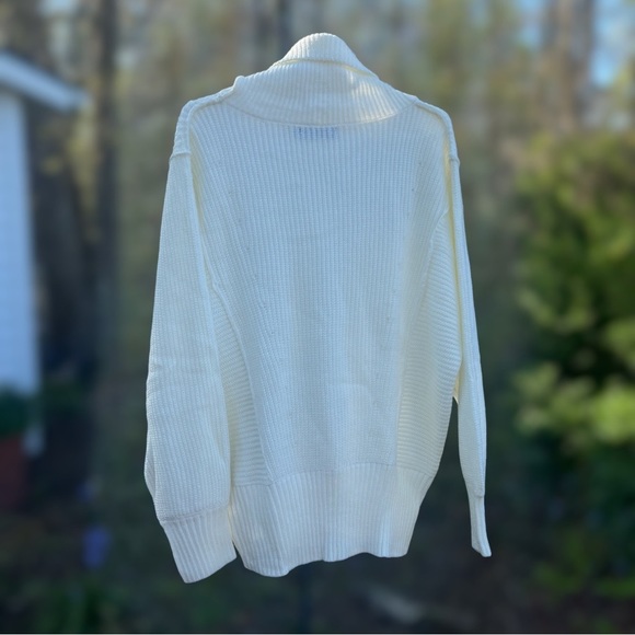 Women's Fall Winter Long Sleeve Oversized Knit High Turtleneck Sweater Small - Picture 5 of 7